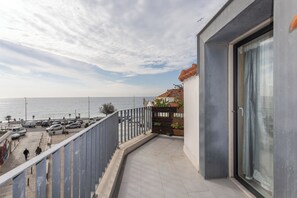 Panoramic Double or Twin Room, Beach View | Terrace/patio