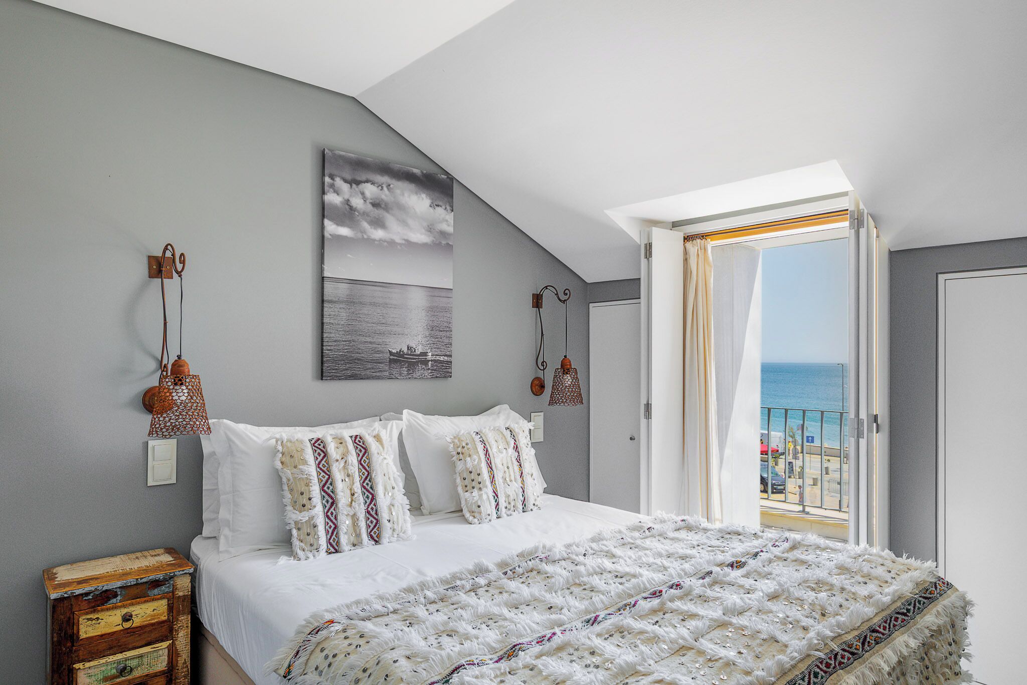 Panoramic Double or Twin Room, Beach View | In-room safe, blackout curtains, iron/ironing board (on request)