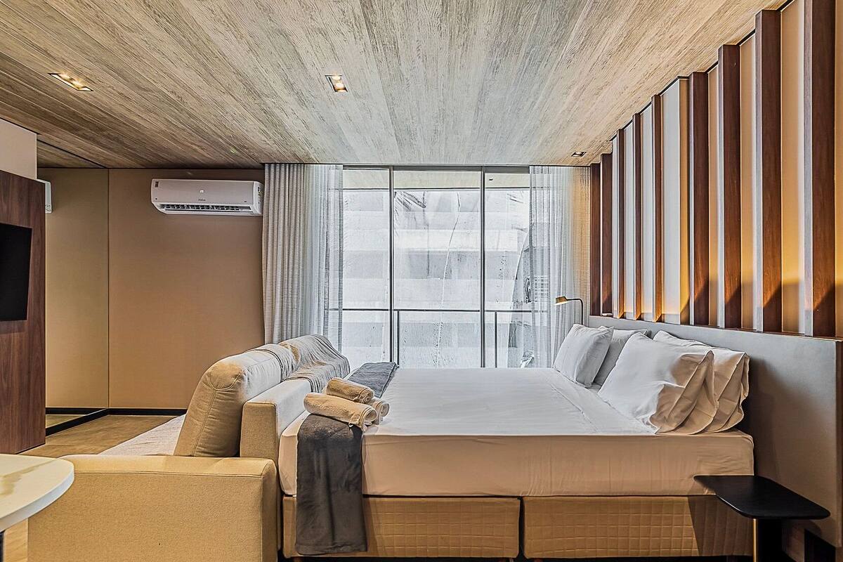 Apartamento básico | 1 quarto, individualmente mobiliados, Wi-Fi de cortesia, roupa de cama