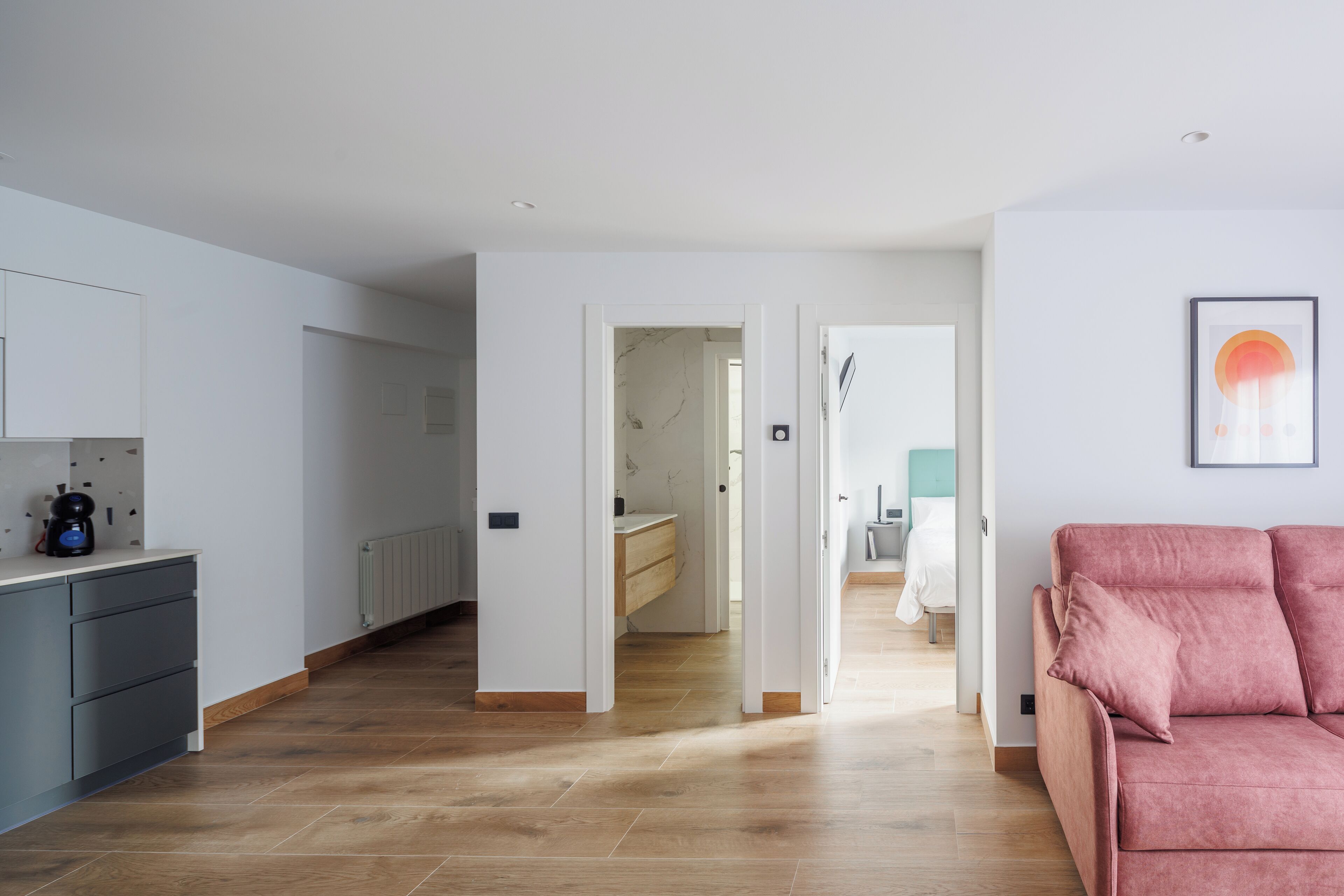 1 bedroom, iron/ironing board, travel crib, bed sheets