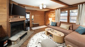 TV connectée, cheminée