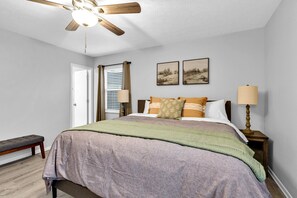 3 bedrooms, iron/ironing board, travel cot, WiFi