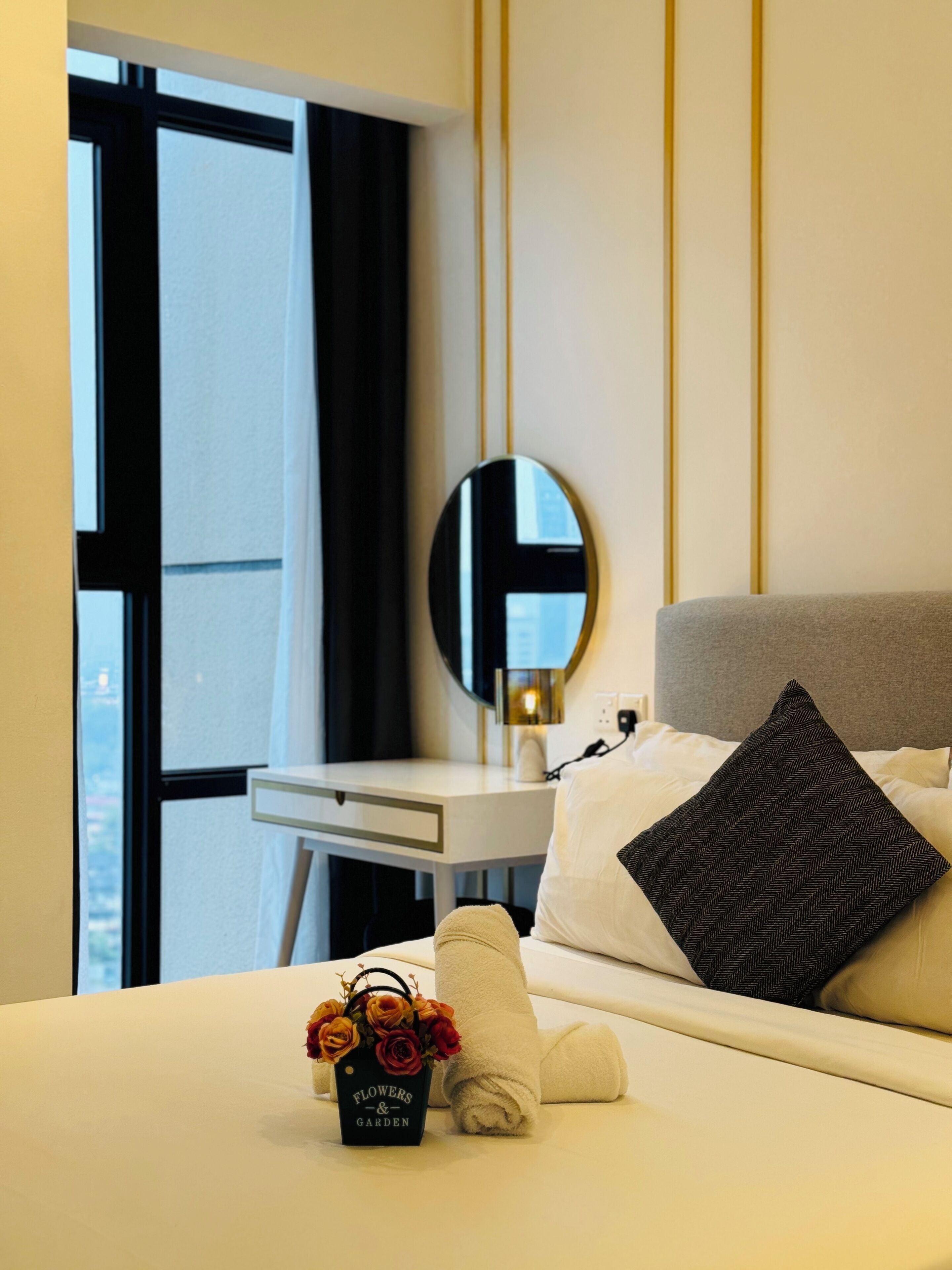 In-room safe, desk, laptop workspace, soundproofing