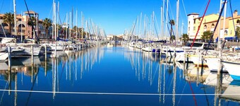 Rental in port leucate direct access to the beach, ideal for families