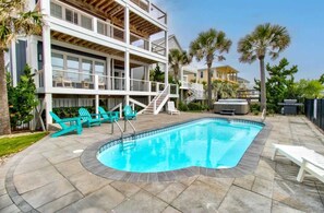 Pool - One Step Away Upper - 6 bedrooms (Carolina Beach)