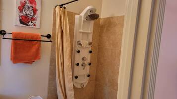 Shower, toilet paper