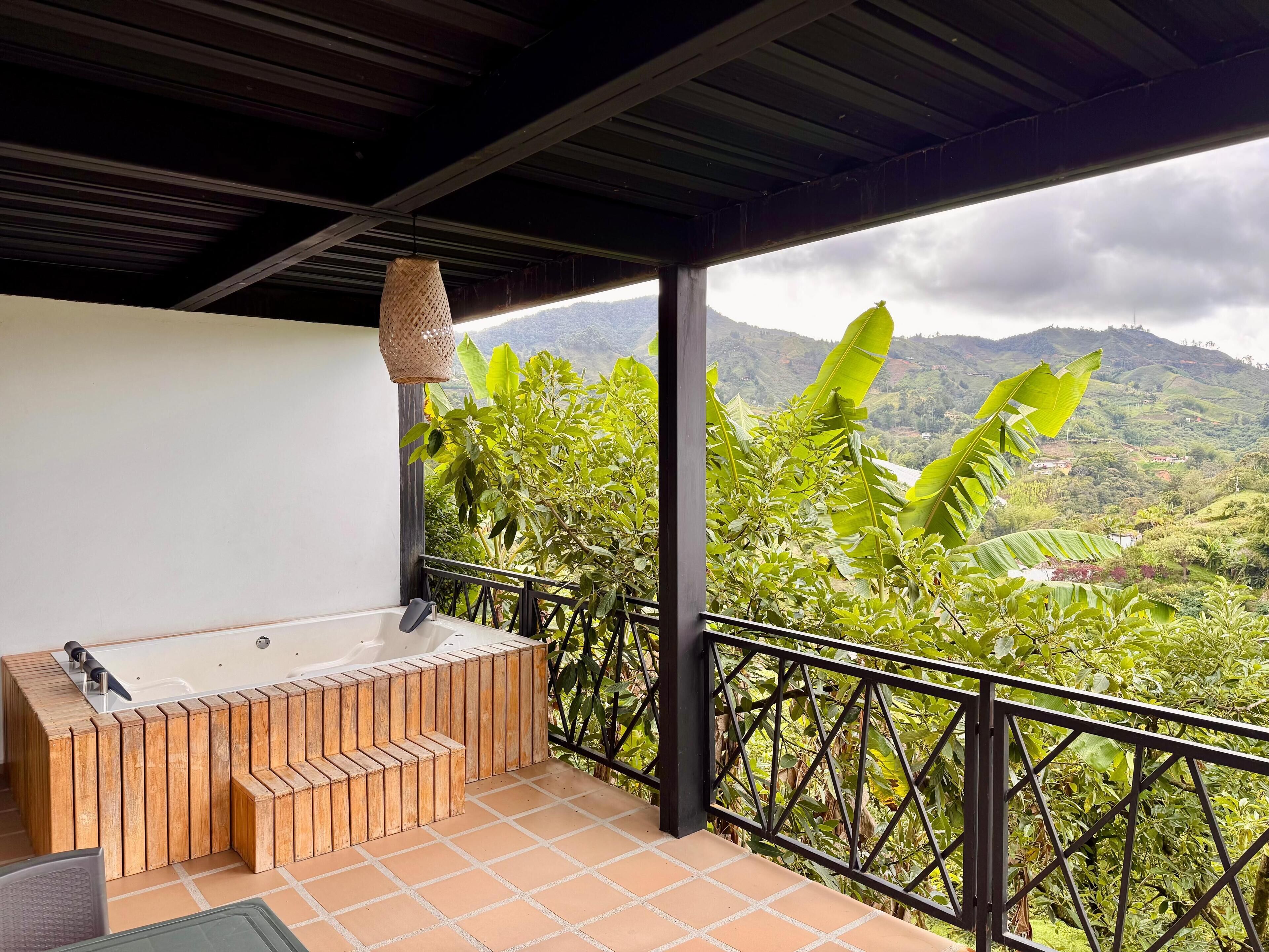 Cabaña romántica, vistas a la montaña | Vistas desde la habitación