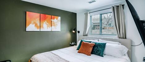 2 slaapkamers, een strijkplank/strijkijzer, wifi, beddengoed