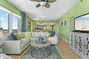 Smart TV, DVD player, books
