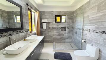 Towels, soap, toilet paper