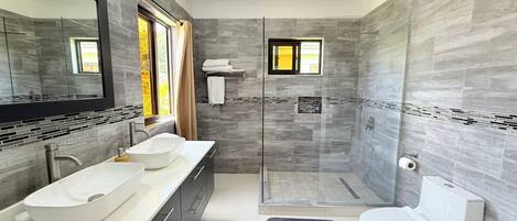 Towels, soap, toilet paper