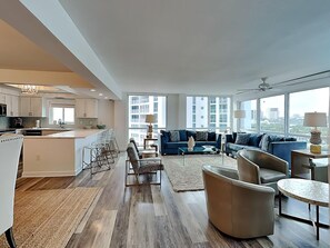 Condo, Multiple Beds (Shoreline Towers 1066) | Living area - Shoreline Towers 1066 (Destin)