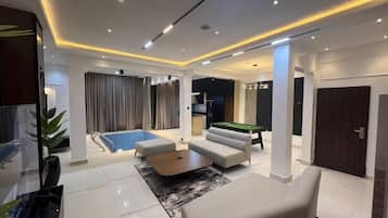 Family Apartment, Balcony, City View | Living area