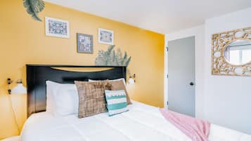 2 slaapkamers, een strijkplank/strijkijzer, wifi, beddengoed