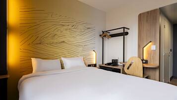 Bureau, chambres insonorisées, Wi-Fi gratuit, draps fournis