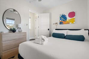 2 slaapkamers, een strijkplank/strijkijzer, wifi, beddengoed