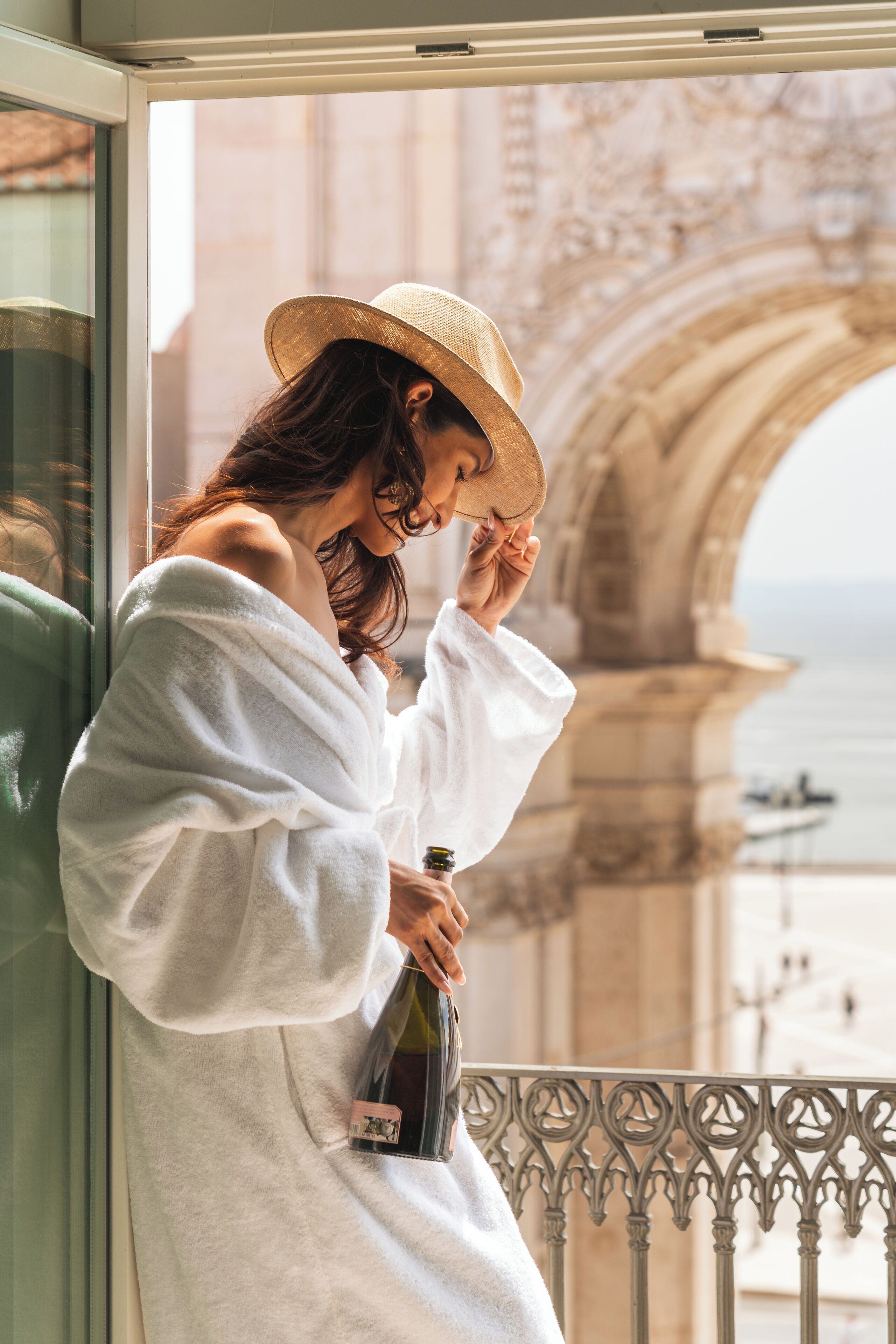 Chambre Premium, 1 très grand lit (Landmark View) | Terrasse/Patio