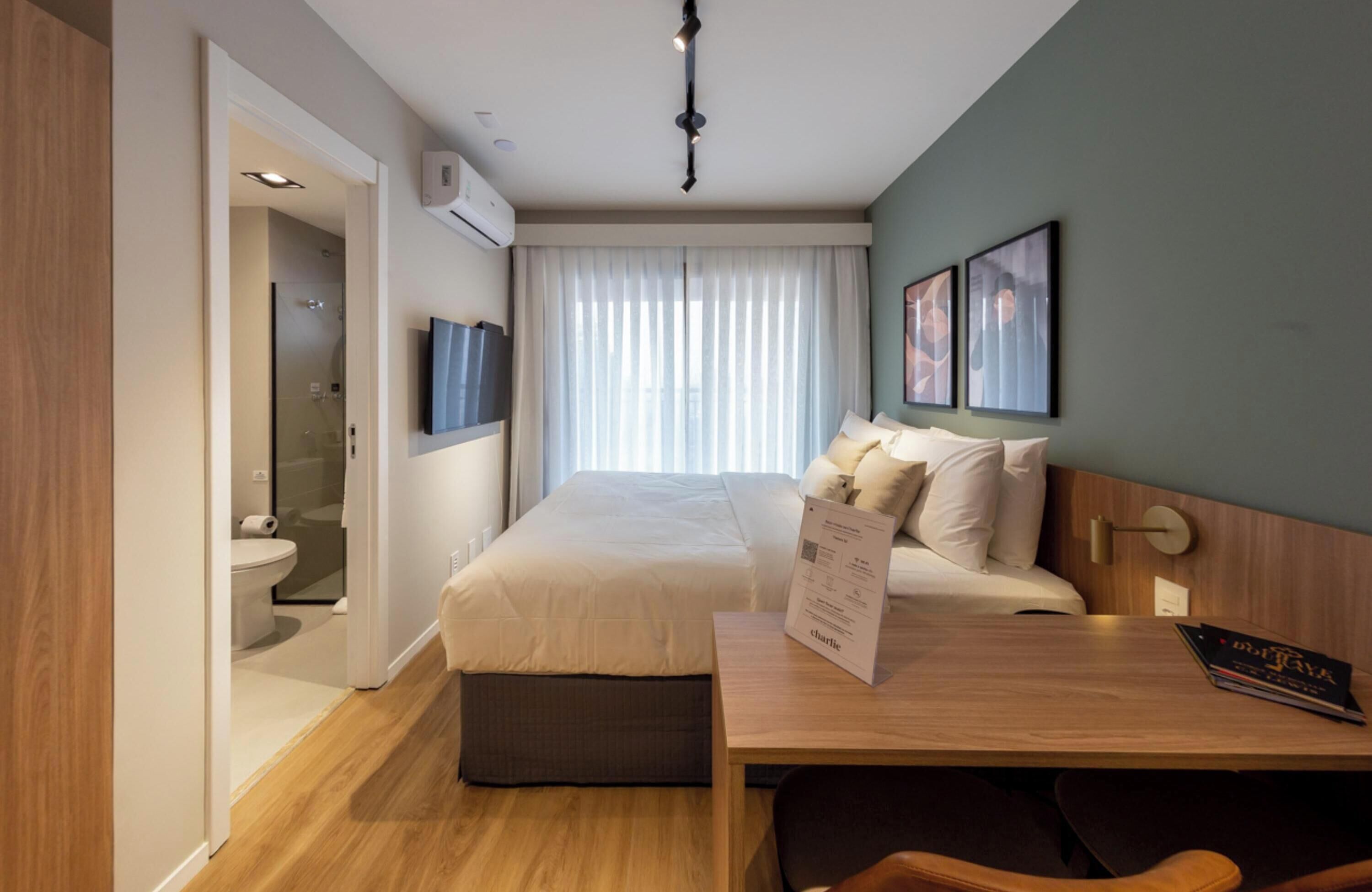 Studio Casal com Varanda | Ücretsiz kablosuz İnternet 