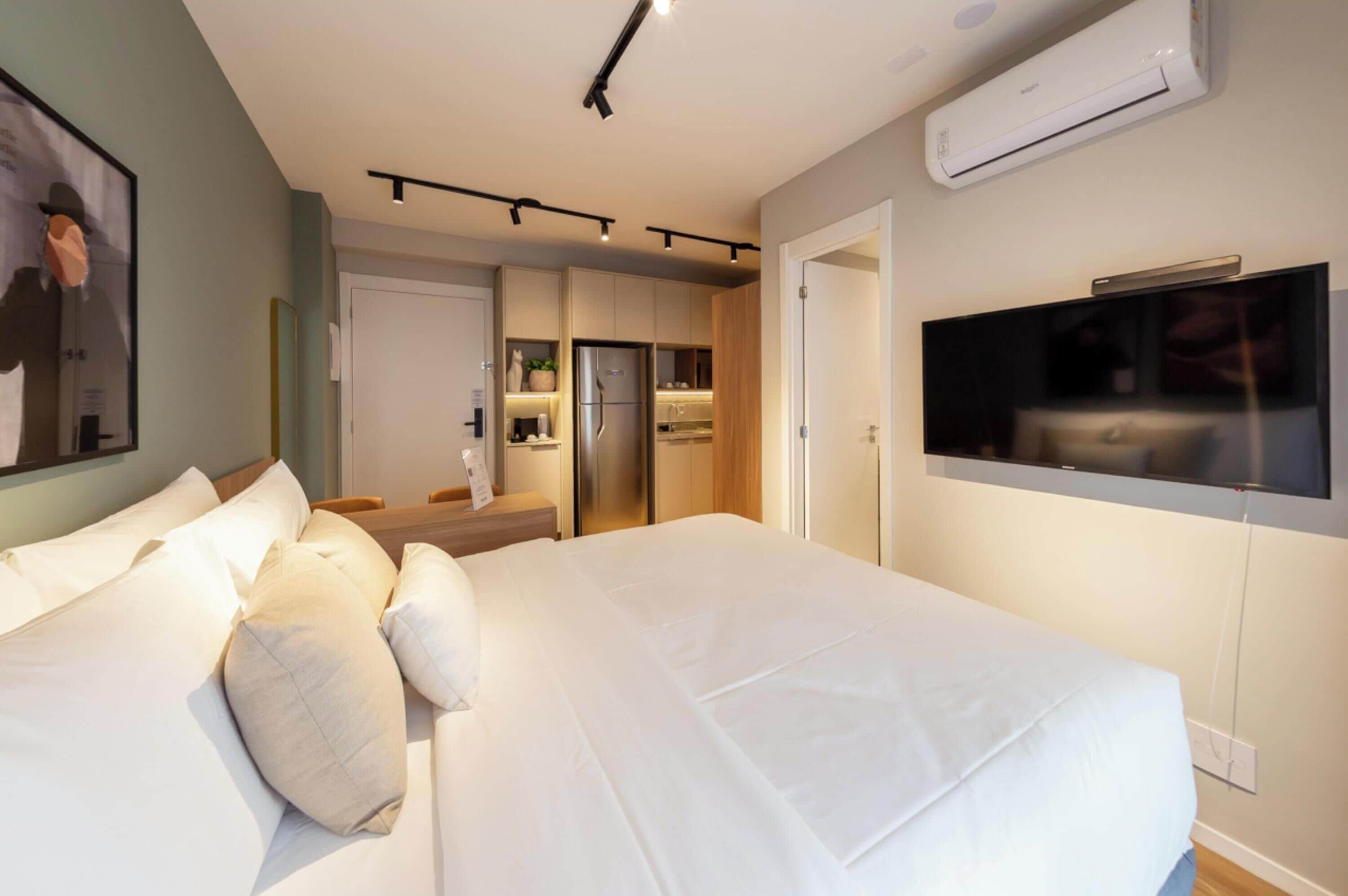 Studio Casal com Varanda | Gratis wi-fi