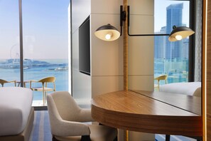Free minibar, in-room safe, desk, laptop workspace