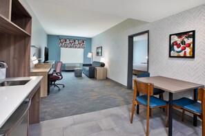 Suite, 1 King Bed, Accessible Bathtub | Desk, laptop workspace, blackout drapes, iron/ironing board - Home2 Suites By Hilton Traverse City (Traverse City)