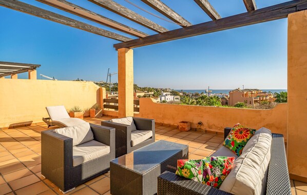 Terrace/patio - 2 bedroom stunning apartment in Casares (Casares)