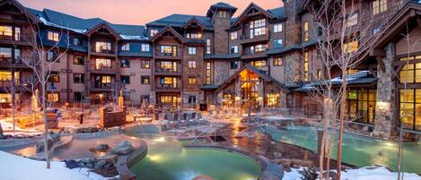 Indoor pool, outdoor pool