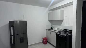 Luxury Apartment, 1 Double Bed with Sofa bed, Private Bathroom, Mountain View | Private kitchen | Fridge, oven, stovetop, electric kettle