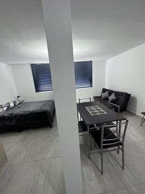Luxury Apartment, 1 Double Bed with Sofa bed, Private Bathroom, Mountain View | 1 bedroom, desk, soundproofing, free WiFi