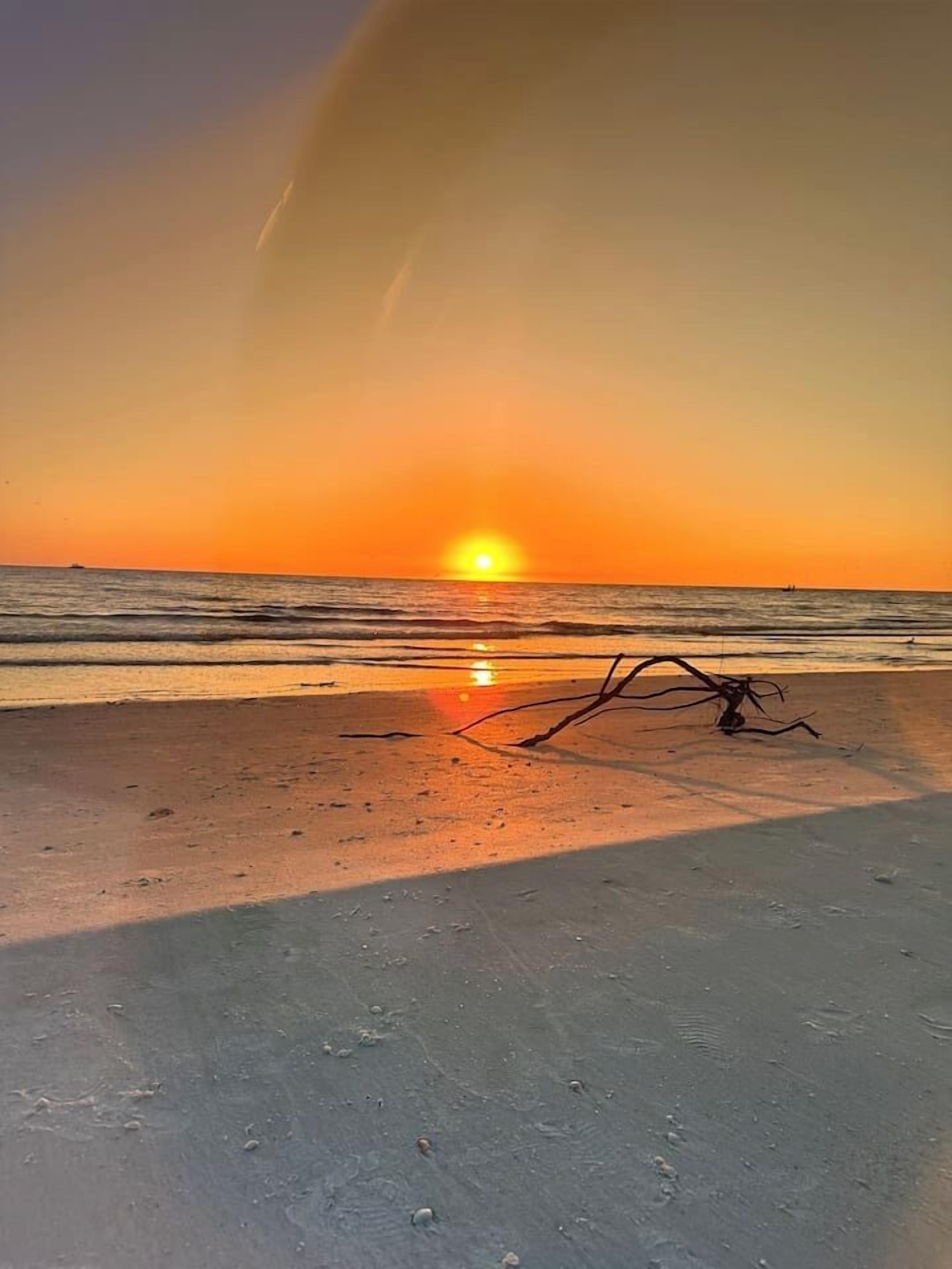 Beach nearby, sun loungers, beach towels