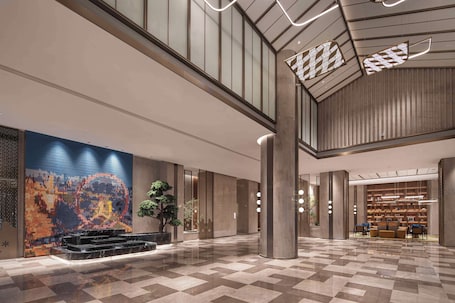 Lobby. Hilton Garden Inn Tianjin Five Great Avenues