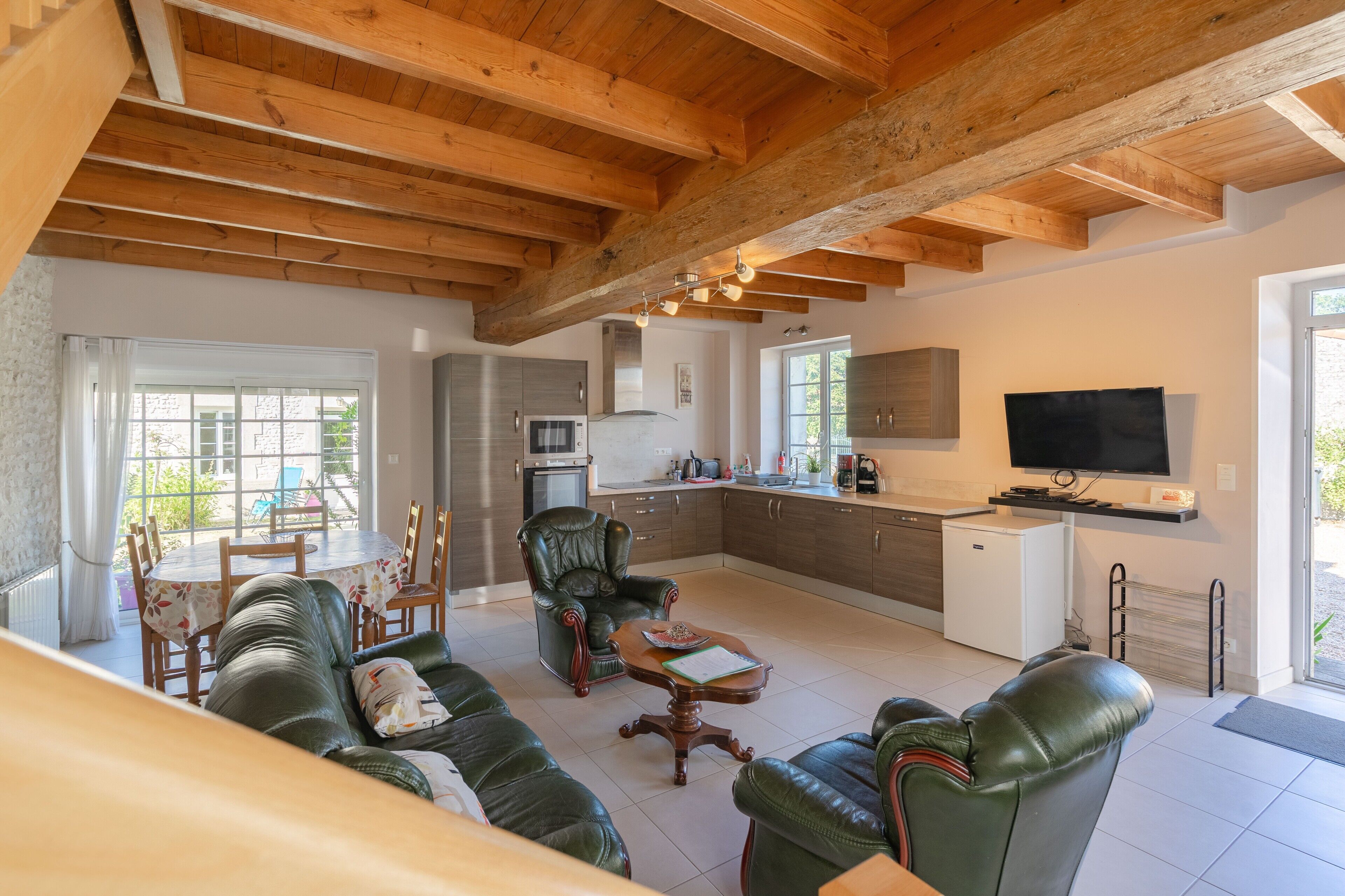 TV, DVD player, table tennis