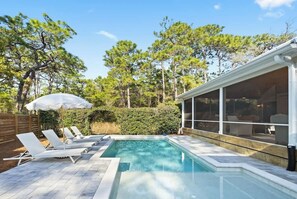 A heated pool