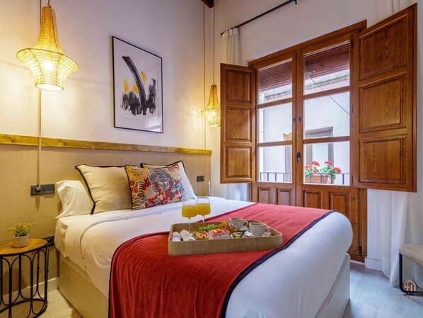 1 bedroom, iron/ironing board, Internet, bed sheets - Living4Malaga Rustic Chic (Málaga)