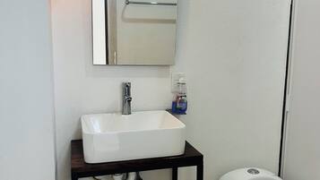 Towels, soap, toilet paper