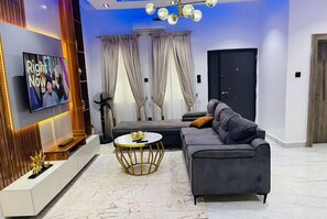 Economy Apartment, Balcony, City View | Living area