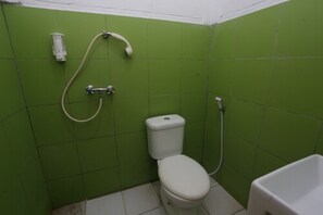 Ducha, toallas y champú