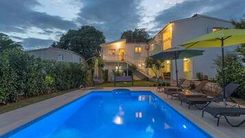 House (Four Bedroom Holiday Home with Pool a) | Outdoor pool | Seasonal outdoor pool, pool umbrellas, sun loungers