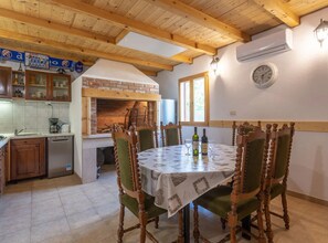 House (Four Bedroom Holiday Home with Pool a) | Private kitchen | Fridge - Sunny Escape Holiday Home Dicmo With Pool and Gym (Dicmo)