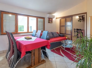 House (Four Bedroom Holiday Home with Pool a) | Living room | 32-inch flat-screen TV with cable channels, foosball, table tennis - Sunny Escape Holiday Home Dicmo With Pool and Gym (Dicmo)