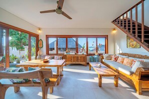 Comfort-huvila, 1 makuuhuone, merinäköala | Oleskelualue