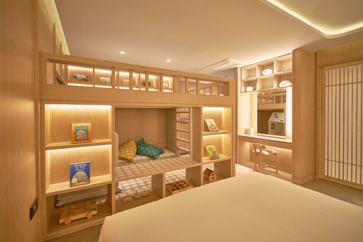 Kids Room Play-house | 遮光窗帘、熨斗/熨板、免费 WiFi、床单