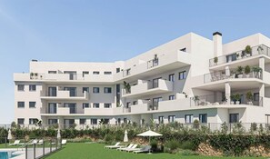 클래식 아파트, 침실 2개 | 정원