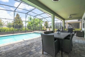 Indoor pool, a heated pool - Beautiful 5 Bed Home in Solara with Private Pool (Kissimmee)