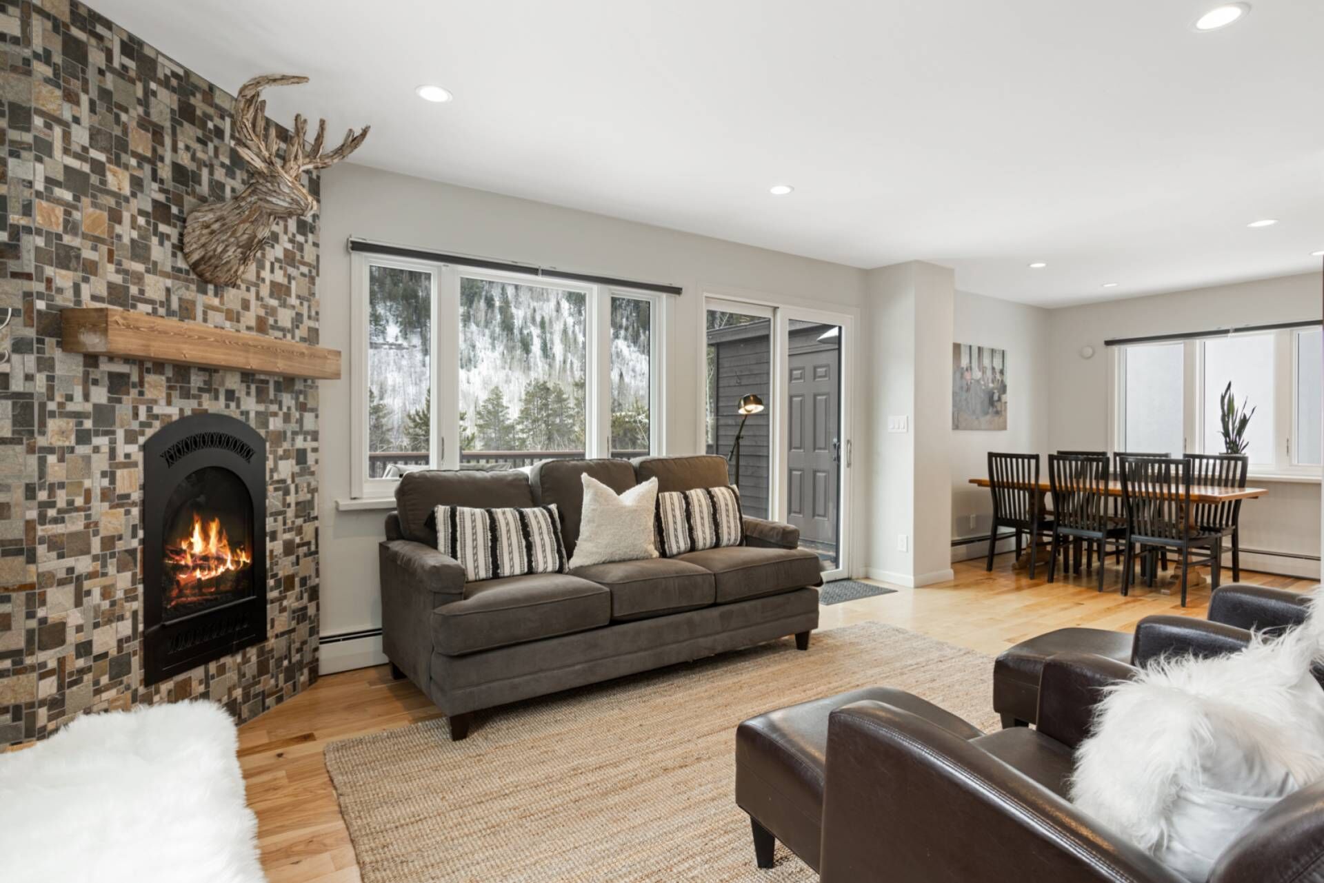 TV connectée, cheminée