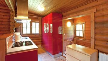 Classic Chalet, 2 Bedrooms | Private kitchen | Fridge, oven, dishwasher, coffee/tea maker