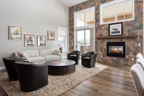 TV, fireplace, table tennis