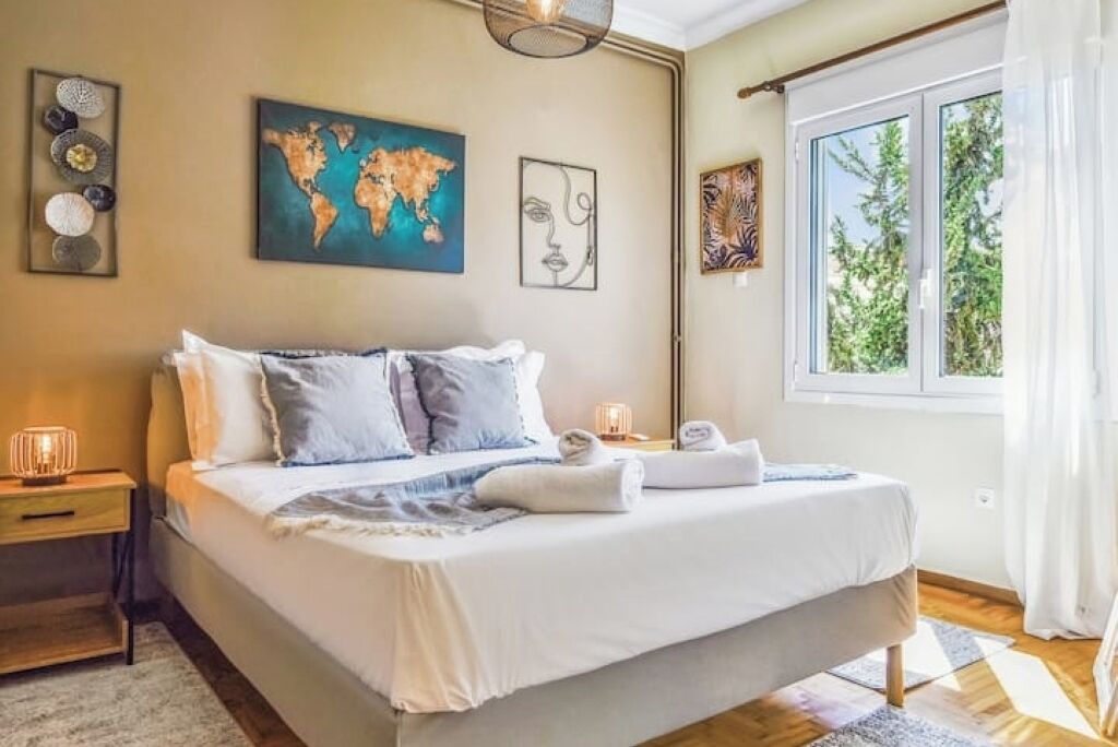 1 soverom, strykejern/-brett, wi-fi og sengetøy