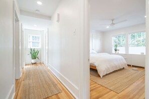 2 bedrooms, desk, iron/ironing board, travel cot