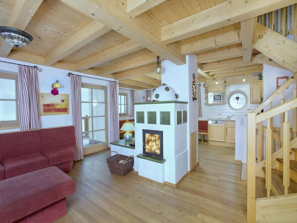 Fernseher, Kamin